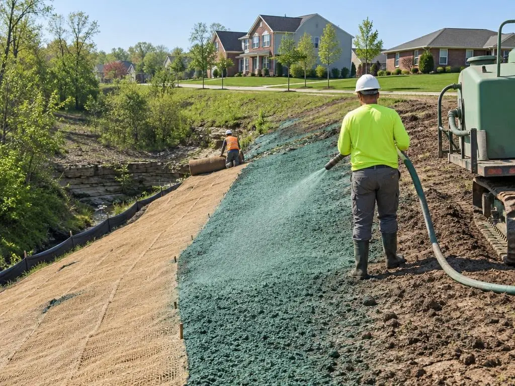 Erosion Control Blankets & Hydromulch in Columbus, OH