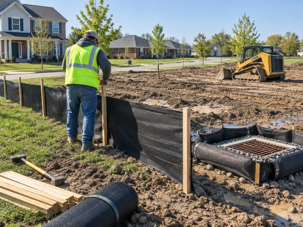 Silt Fence Installation in Columbus, OH